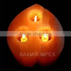 Beautiful Himalayan Salt Crafted Candle Holder thumbnail-5