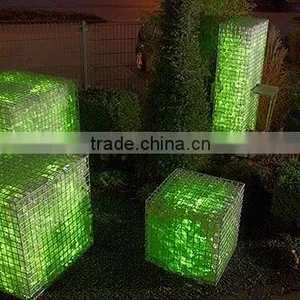 Tranparent Colored Slag Glass Rock for Gabion thumbnail-1