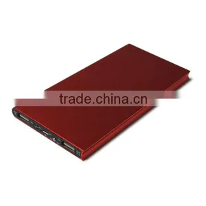 2014 Newest And Popular 8000 Mah Portable Power Supply For Two USB Built In Cables Power Bank thumbnail-1