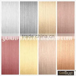 304 HL/hairline Color Stainless Steel Sheet -JIS 304,316,430,201 Decorative Wall Panel thumbnail-1