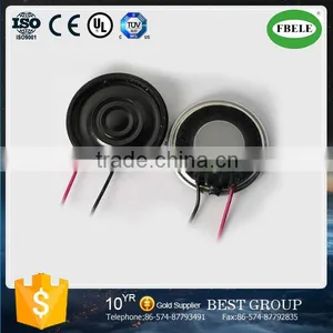 FB3008-03 30mm Mylar Metal Speaker, 8ohm 1W/2W Round Speaker With Wire (FBELE) thumbnail-1