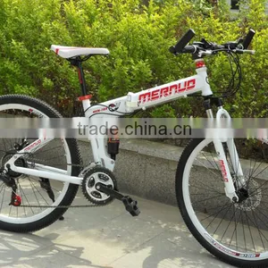 26-inch Folding Mountain Bike 21 Speed High-carbon Steel Shock Absorbing Mountain Bike thumbnail-1
