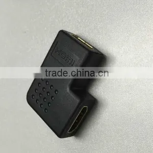 HDMIRight Angle Port Saver Adapter (FEMale to Female) 90 Deg Vertical Flat Left thumbnail-1