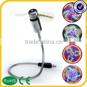 Promotional Portable Mini Led Clock Fan thumbnail-1