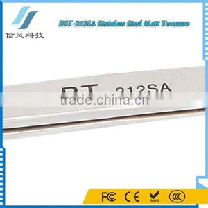 BST-212SA Highly Precise Professional Stainless Steel Tweezers for Repairing Matt Tweezers thumbnail-6