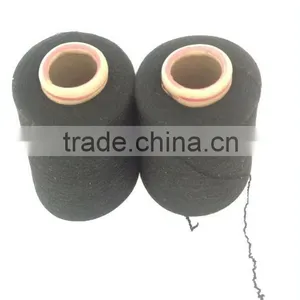 16s Black Cotton 40d Lycra Core Spun Yarn thumbnail-1