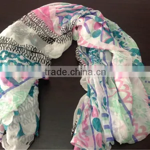 Screen Printed SILK Lady Scarf of China Professional Supplier Design thumbnail-1