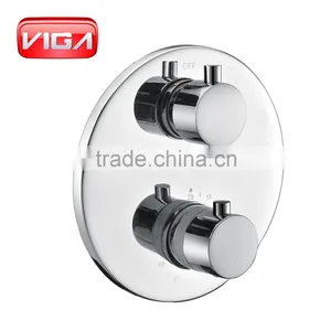 Wall Mounted Bathroom Thermostatic Waterfall Rain Shower Mixer thumbnail-1