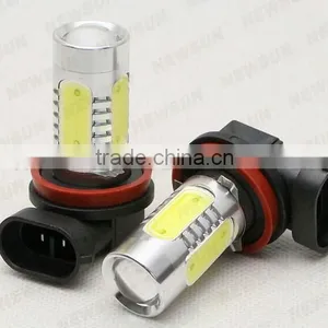 High Power Xenon White 11W H8 COB LED Bulbs Fog Daytime Lights thumbnail-2