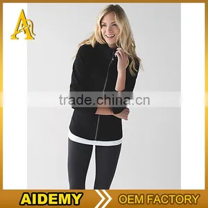 Custom Black Zipper up Sports Wear Manufacturer Plain Slim Fit Hoodies thumbnail-1