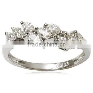 White Gold Diamond Ring, Diamond Rings in Yellow Gold for Ring, Genuine Diamond Ring thumbnail-1