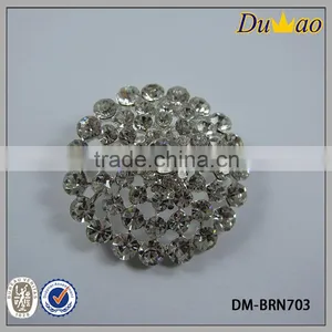 Alloy Clear Rhinestone Brooch thumbnail-2