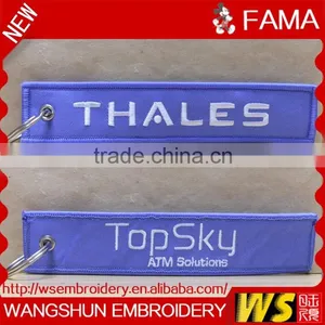 China Manufacturer Top Selling Embroidery Designs Embroidery Keychain | Keyring thumbnail-5