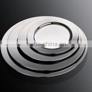 6"Disposable Plate For Party,Plastic Round Dinner Plate With Silver Coated thumbnail-1