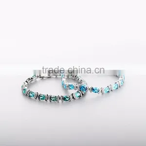 2016 Wholesale Latest Design 925 Silver Lovans Jewelry Stone Bracelet thumbnail-6