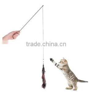 QQPET Factory Fashion Feather Cat Rod Cat Toys Variety Pack for Kitty thumbnail-2