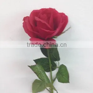 Artificial Single Latex Flower Red Rose Flower Real Touch Flower thumbnail-2