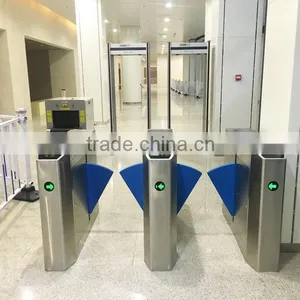 Waist High Gate Flap Barrier/ Bi-directional Swing Turnstile/Ticket Counter Machine thumbnail-3