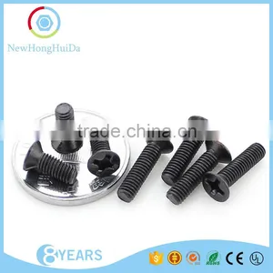 Carbon-steel Black Kilvery Cross Recessed Plated Flat Head Machine Screw thumbnail-1