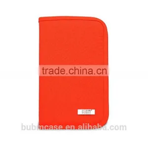Nylon Material Orange Custom Card Holder With Protablet Card Wallet Wholesale thumbnail-2