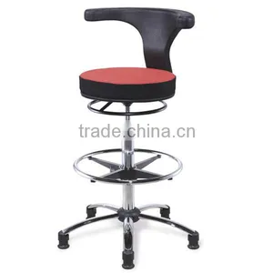Modern Barber Chairs / Barber Stools With High Quality Chrome Round Bar Base thumbnail-3