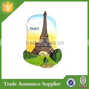 High Quality Souvenir Resin 3D Fridge Magnet Eiffel Tower thumbnail-1