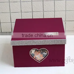High Quality Wedding Card Box With Photo Frame / Event Card Boxes thumbnail-1