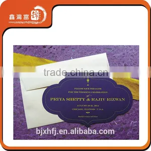 China Supplier Custom Luxury Best Wishes Paper Greeting Business Card thumbnail-6