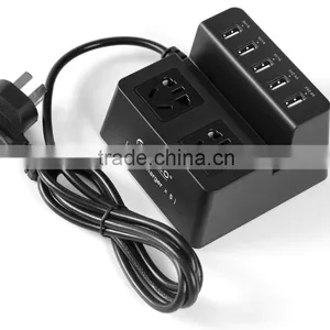 2 Outlet Usb Smart Power Strip With 5 USB Charger thumbnail-1