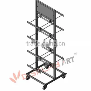 Removable Island Slipper Shoe Rack for Supermarket Equipment thumbnail-1