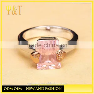 Jingli Jewelry Square Design Diamond Ring, Square Shape Zirconia Silver Ring (YJ-806) thumbnail-3