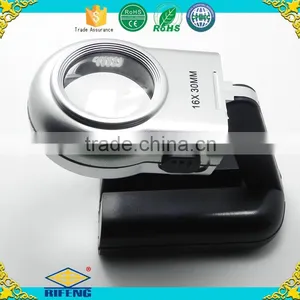 Hot Sale Lighted16x Magnifier Folding Magnifying Glass With LED thumbnail-3