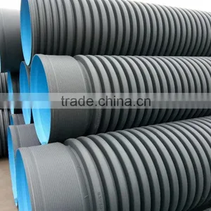 DN800 SN8 HDPE Corrugated Pipe Price for Water Drainage thumbnail-1