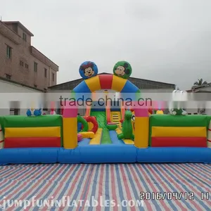 New Model Large Inflatable Fun Land for Chidlren,Inflatable Amusement Park Giant Obstacle Course Inflatable Theme Park thumbnail-1