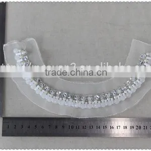 Latest Design Crystal Rhinestone Beaded Collars, Handmade Elegant Rehinestone Beaded Necklace thumbnail-2