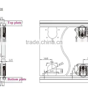 Furniture Hardware Closet Sliding Door Roller Fittings Sliding Wardrobe Door Fittings thumbnail-6