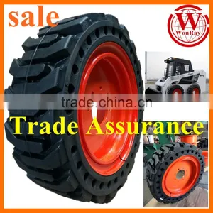 Flat Free 31x5-9 30x9-16 30x10-16 30x10-20 10x16.5 Skid Steer Tires thumbnail-1