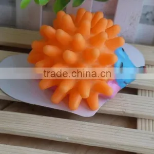 Factory Direct High Quality Nontoxic Hedgehog Rubber Dog Toy Wholesale Squeal Rubber Pet Toy thumbnail-3