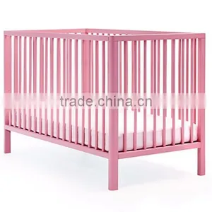 120x60cm Mattress Europe Nursery Wooden Baby Cot Bed thumbnail-4