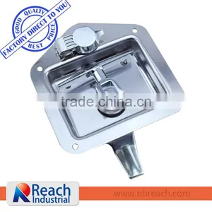 Stainless Steel Vertical Handle Door Folding Tool Box T Handle Lock, Tool Box Recessed Paddle Handle Latch thumbnail-1