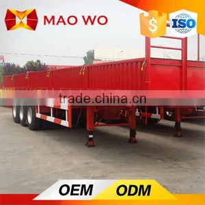 China 3 Axle Heavy Duty Side Wall Semi-trailer Factory Price for Sale thumbnail-3
