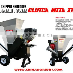 15HP Gasoline Machine Wood Chipper Shredder thumbnail-1