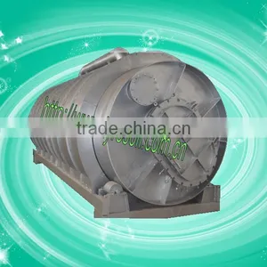 Newest Design of Pyrolysis Plant to Pyrolysize the Waste Tire or Plastic Into Fuel Oil Carbon Black and Steel Wire With CE thumbnail-1