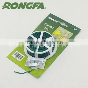 Plastic Green PVC Twist Tie With Dispener and Cutter for Gardening thumbnail-1