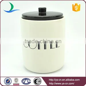 Wholesale Modern Style Decal Set of 5 Ceramic Kitchen Canister Sets thumbnail-2