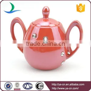 Acryl Diamond Red Ceramic Tea Set thumbnail-4
