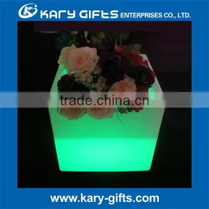 Waterproof LED Flower Pots Garden Set LED Flower Planter With Plastic Casing thumbnail-1