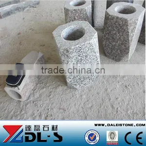G623 Grey Sardo Granite Vase For Gravestone thumbnail-3