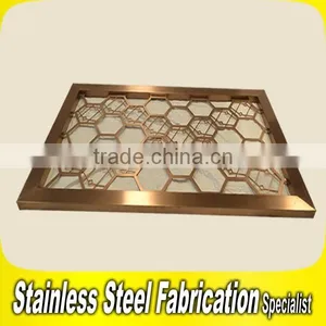Customed Modern Stainless Steel Decorative Window Grill Design thumbnail-1