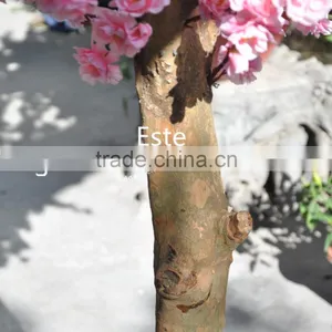 Atificial Pink Peach Blossom Flower Tree for Home Decoration Fiberglass Trunk thumbnail-3